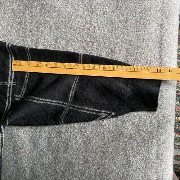Philosophy Woman Republic Clothing Black Plaid Grid Sweater 3X Preppy Essential - Picture 6 of 9